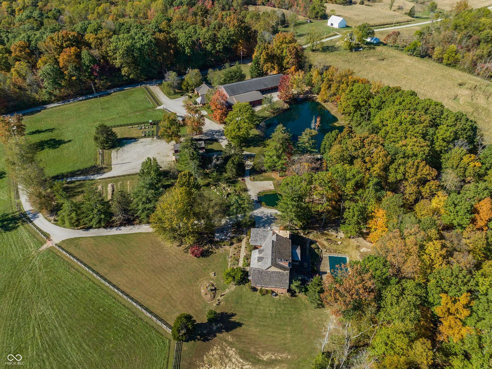 55 Acres of Land with Home for Sale in Spencer, Indiana