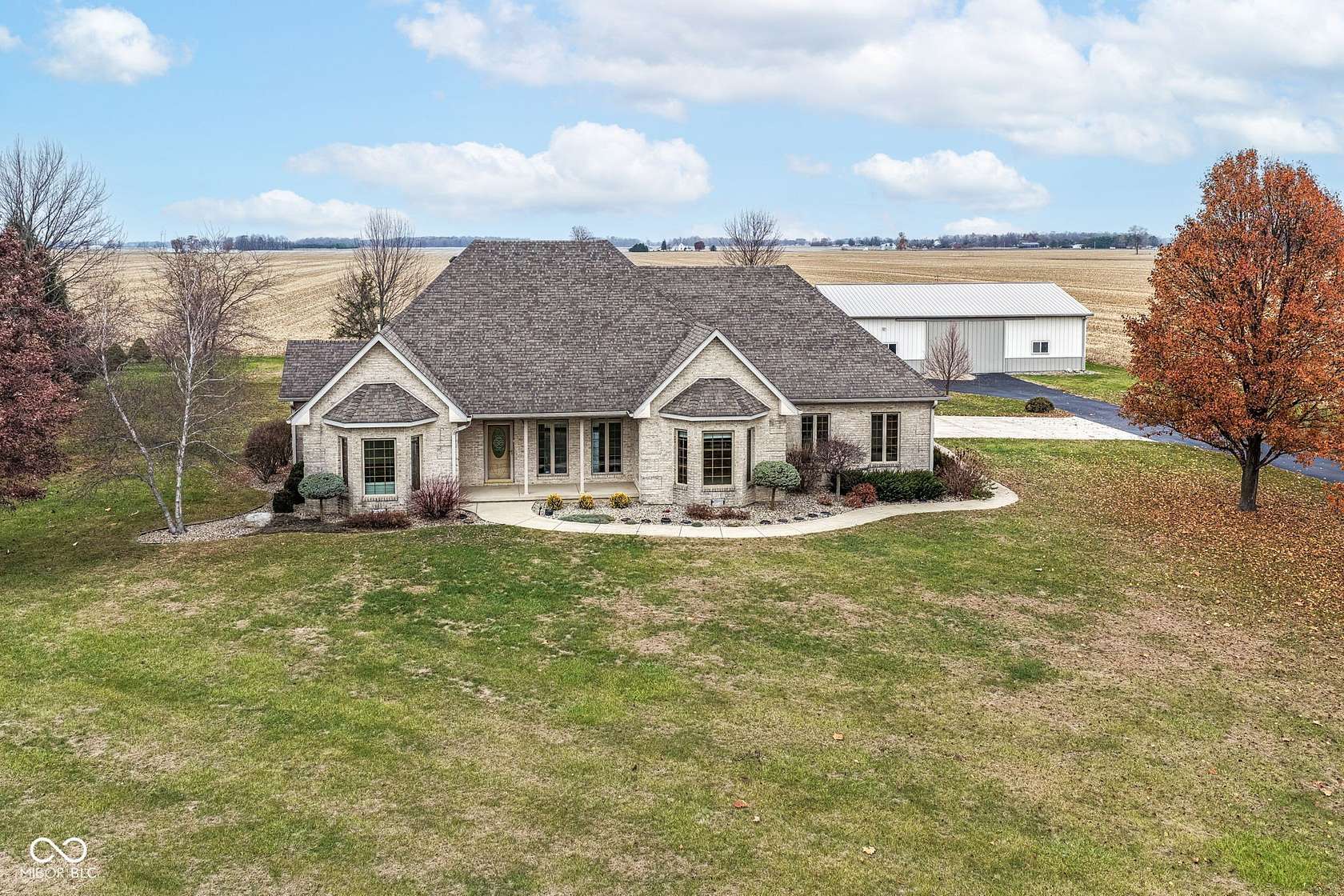 2 Acres of Residential Land with Home for Sale in Pendleton, Indiana