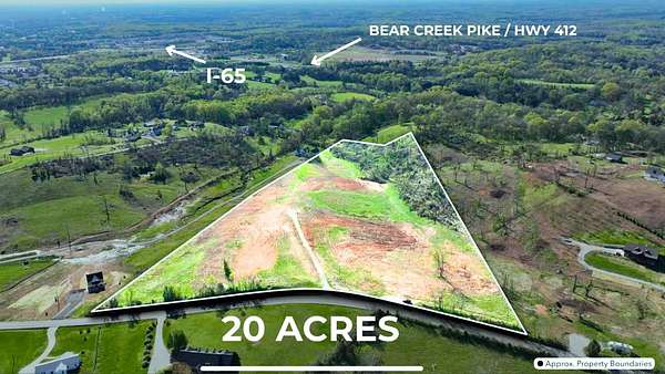 20 Acres of Agricultural Land for Sale in Spring Hill, Tennessee