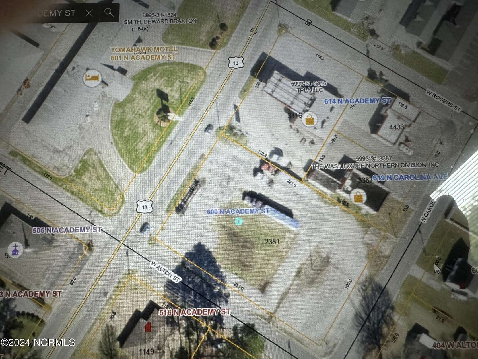 0.76 Acres of Commercial Land for Sale in Ahoskie, North Carolina