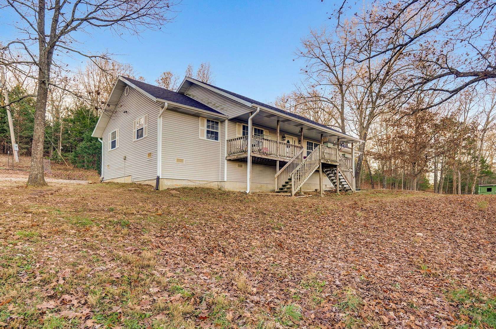 10 Acres of Residential Land with Home for Sale in Chadwick, Missouri