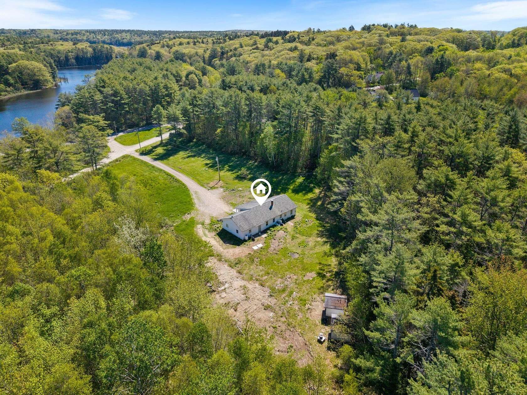 9.4 Acres of Land with Home for Sale in Edgecomb, Maine