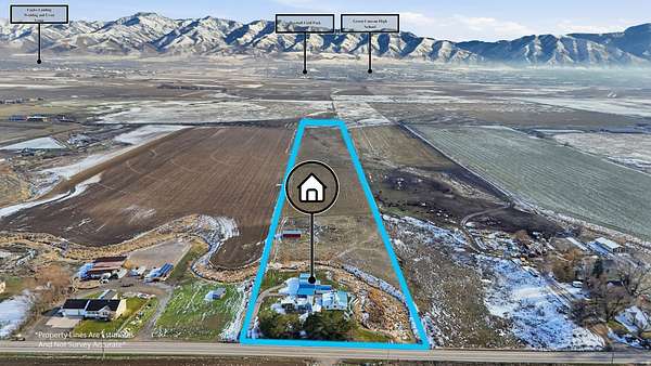 14.6 Acres of Land with Home for Sale in Benson, Utah