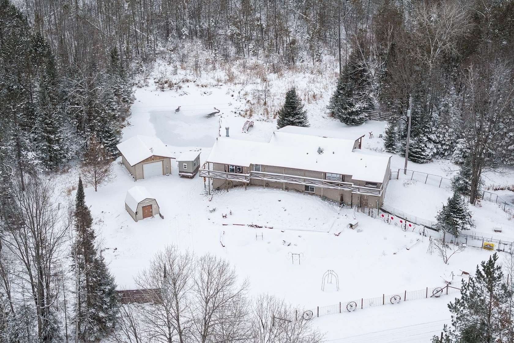 5 Acres of Residential Land with Home for Sale in Rhinelander, Wisconsin