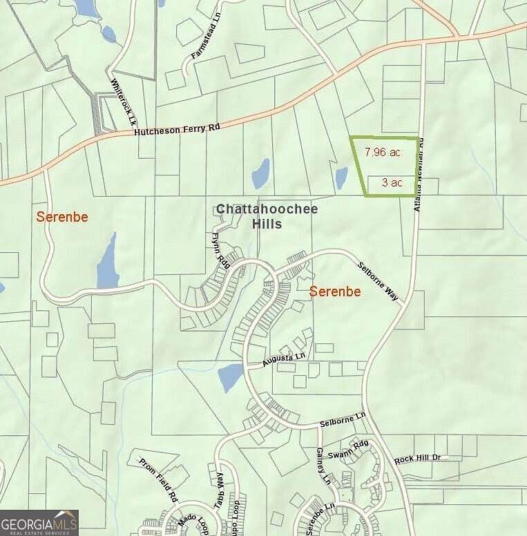 8 Acres of Land for Sale in Chattahoochee Hills, Georgia