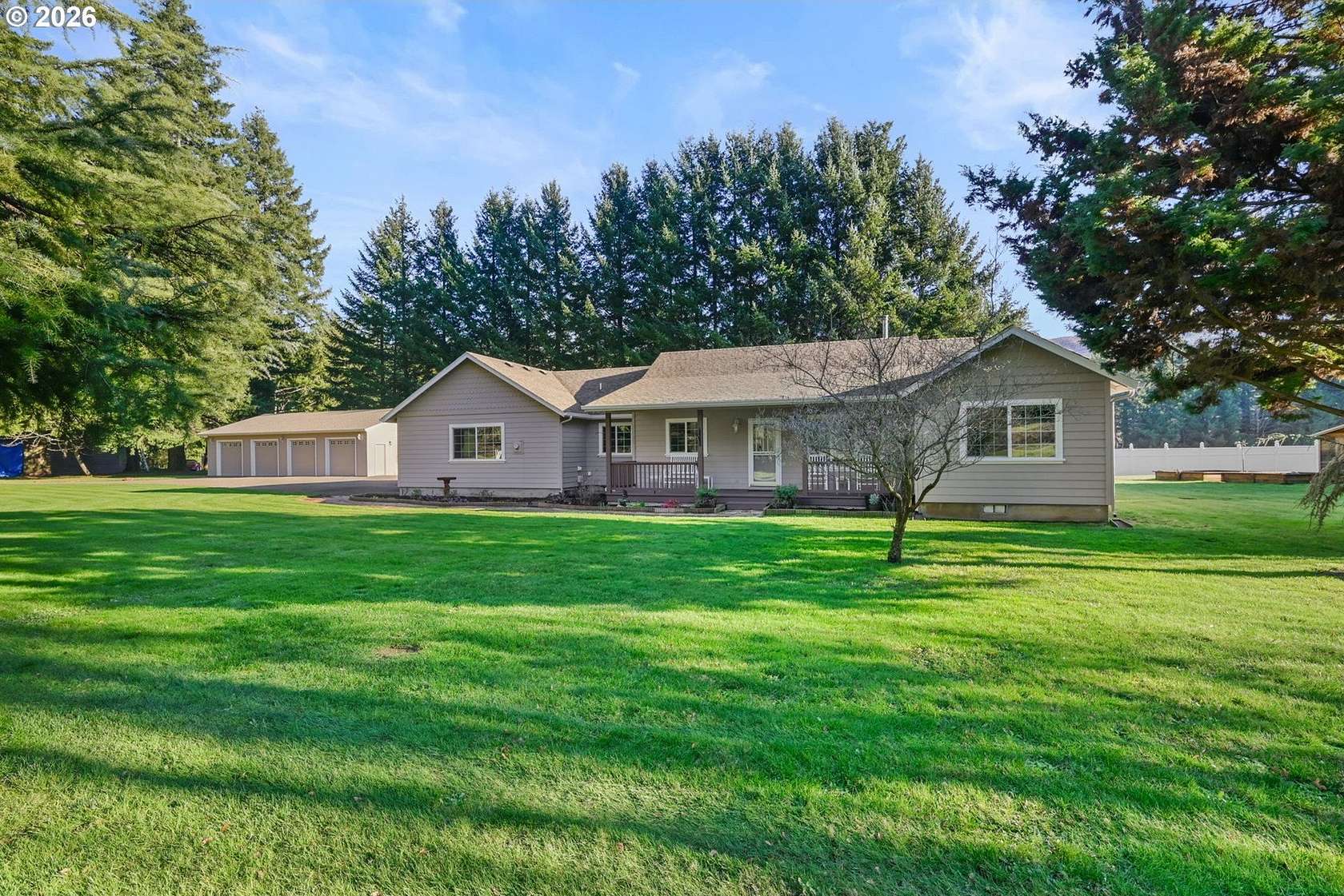 1.85 Acres of Land with Home for Sale in Walterville, Oregon