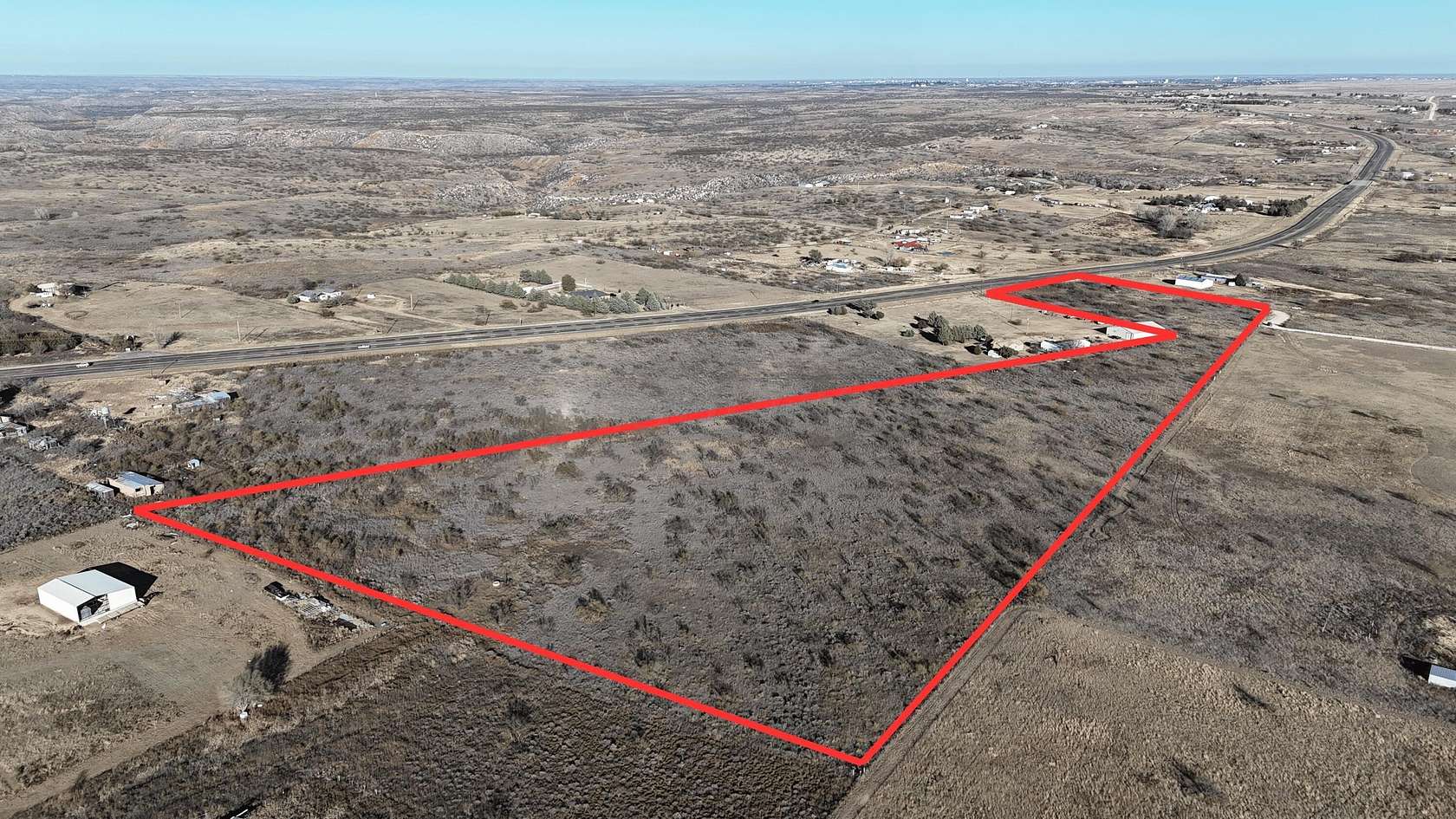 19.7 Acres of Mixed-Use Land for Sale in Fritch, Texas