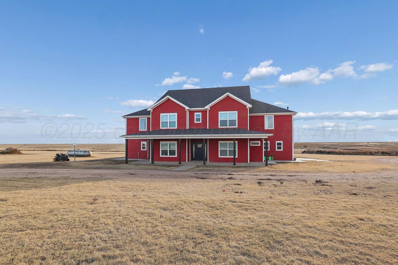 10 Acres of Residential Land with Home for Sale in Claude, Texas