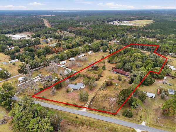 10.1 Acres of Land with Home for Sale in Starke, Florida