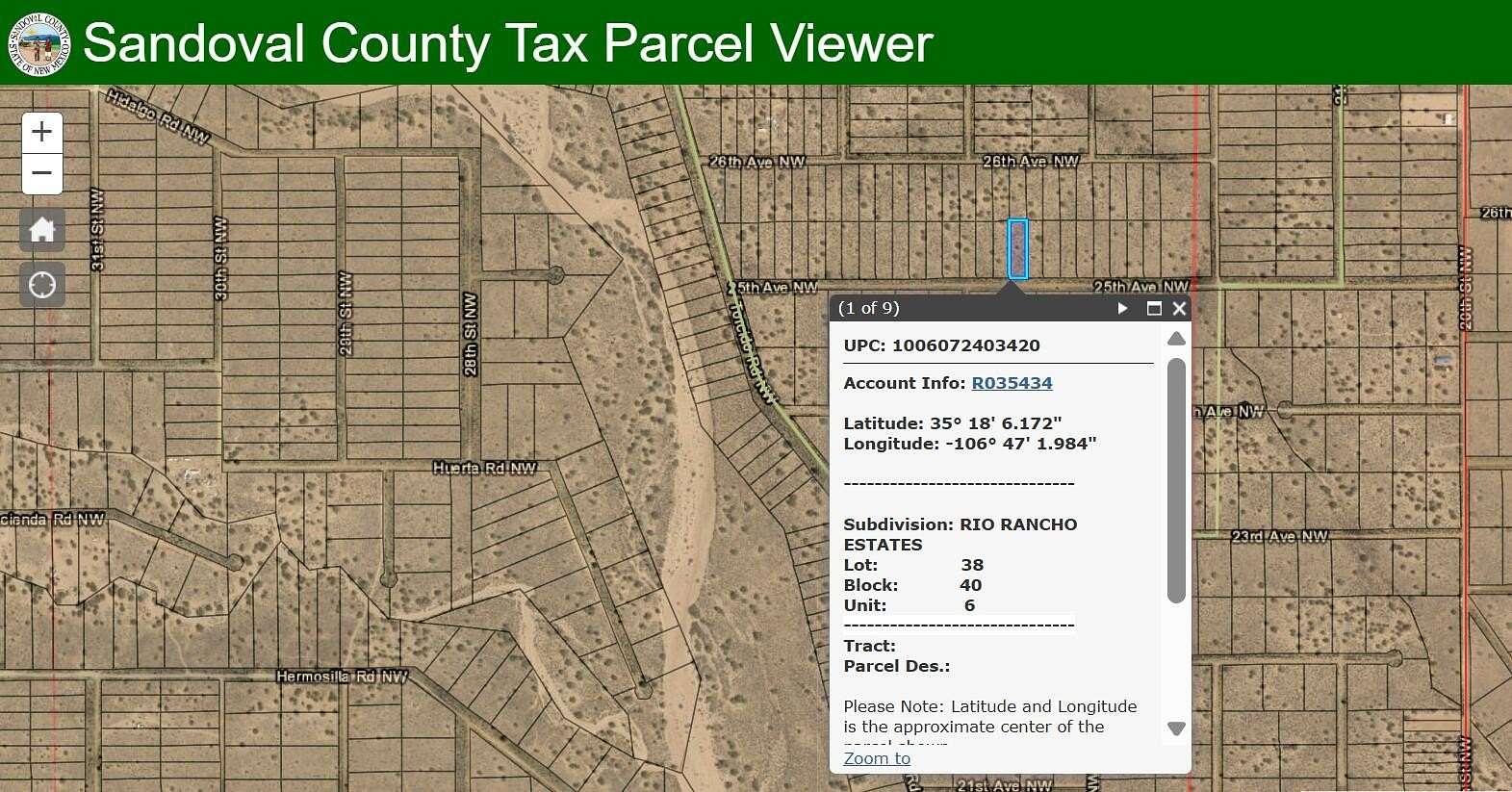 0.5 Acres of Land for Sale in Rio Rancho, New Mexico