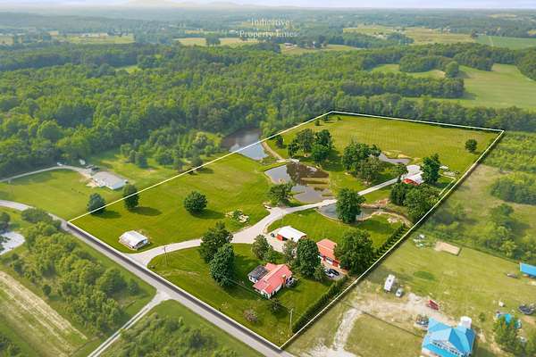 11.7 Acres of Land with Home for Sale in McMinnville, Tennessee