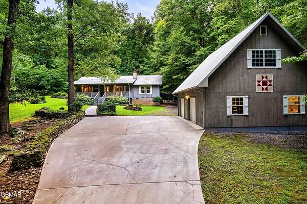 3.65 Acres of Residential Land with Home for Sale in Sevierville, Tennessee