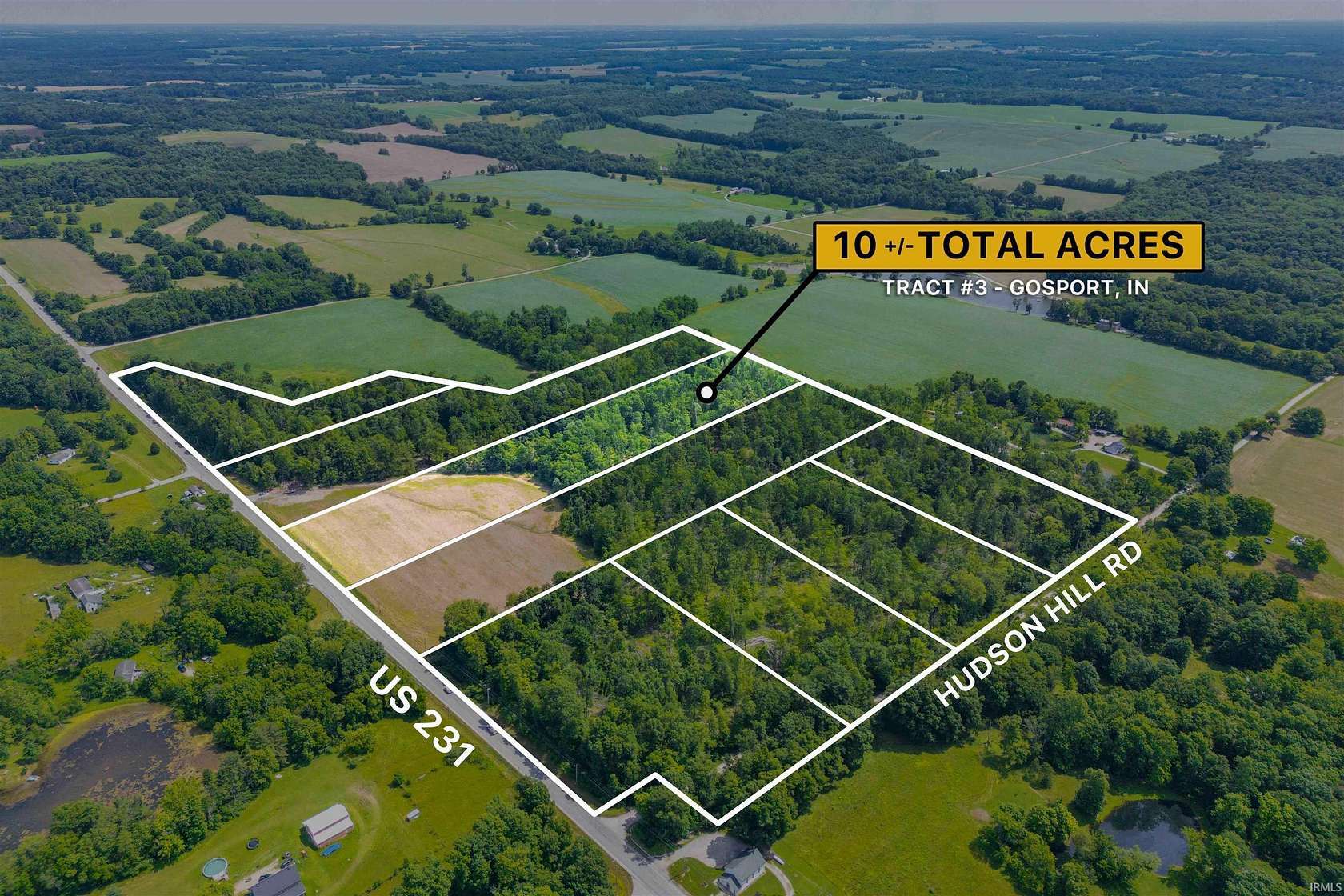10 Acres of Residential Land for Sale in Gosport, Indiana