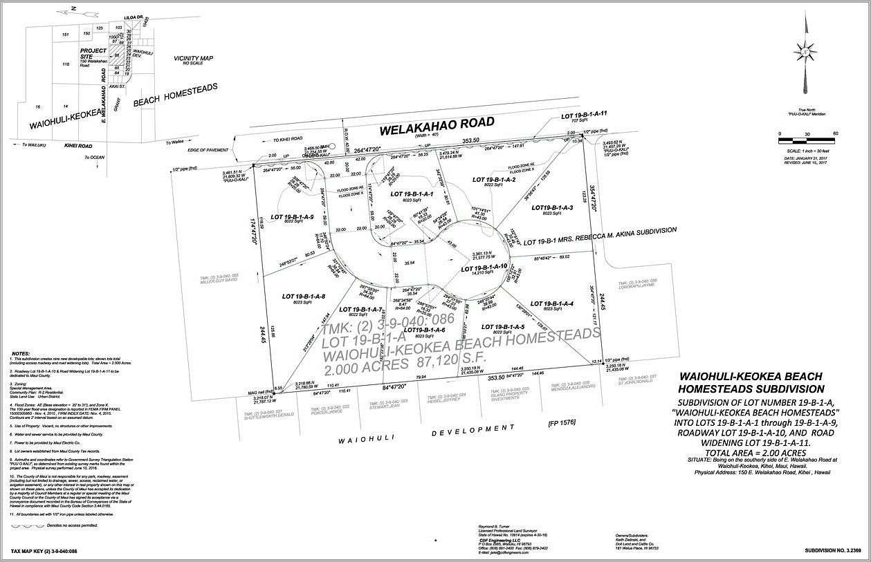 2 Acres of Residential Land for Sale in Kihei, Hawaii