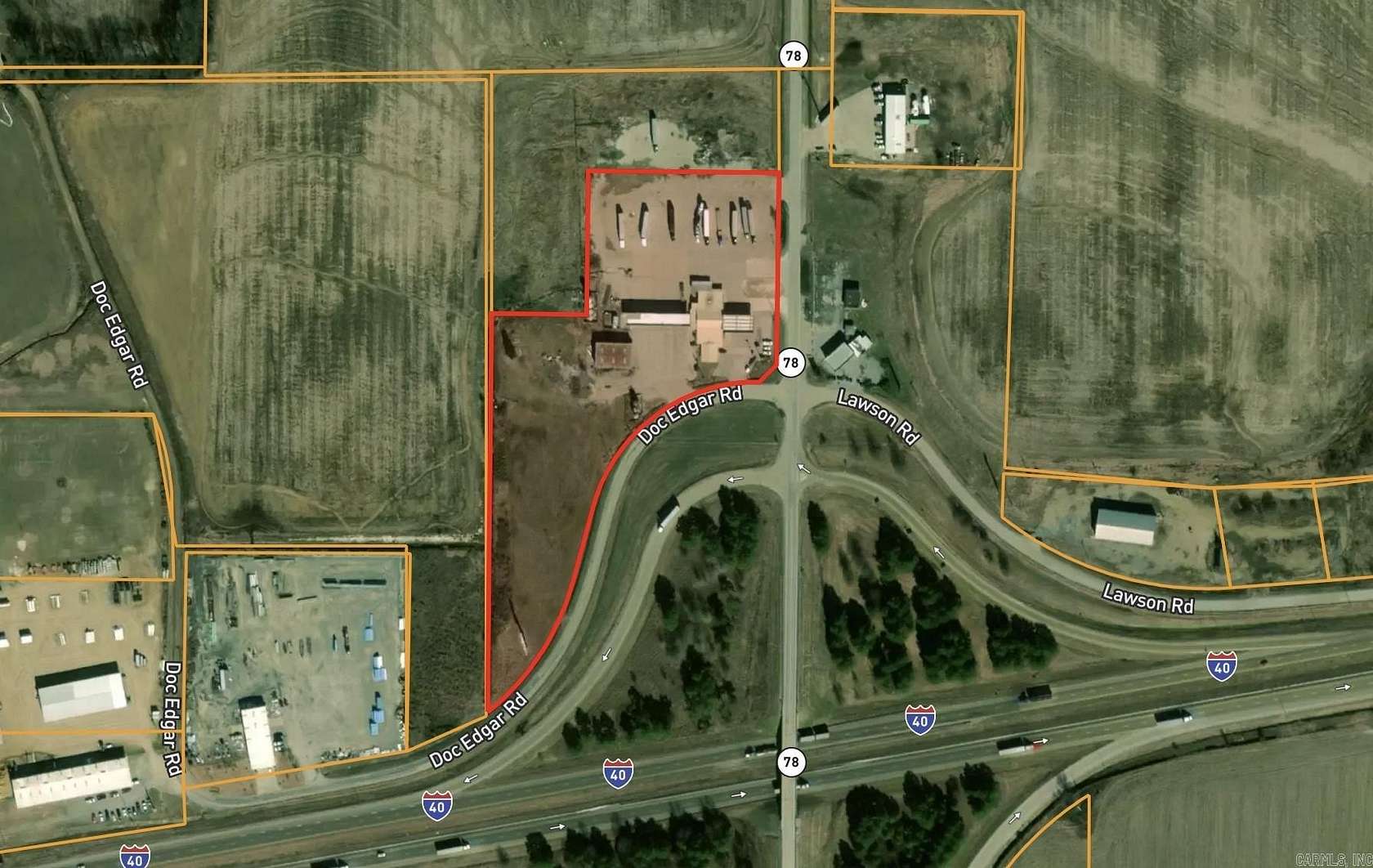 7.87 Acres of Improved Commercial Land for Sale in Wheatley, Arkansas