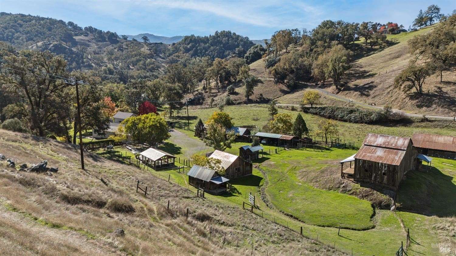 21.5 Acres of Agricultural Land with Home for Sale in Ukiah, California