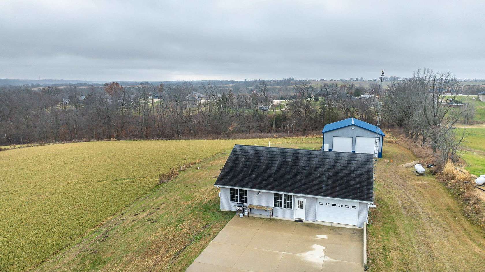 5.84 Acres of Land with Home for Sale in Sherrill, Iowa