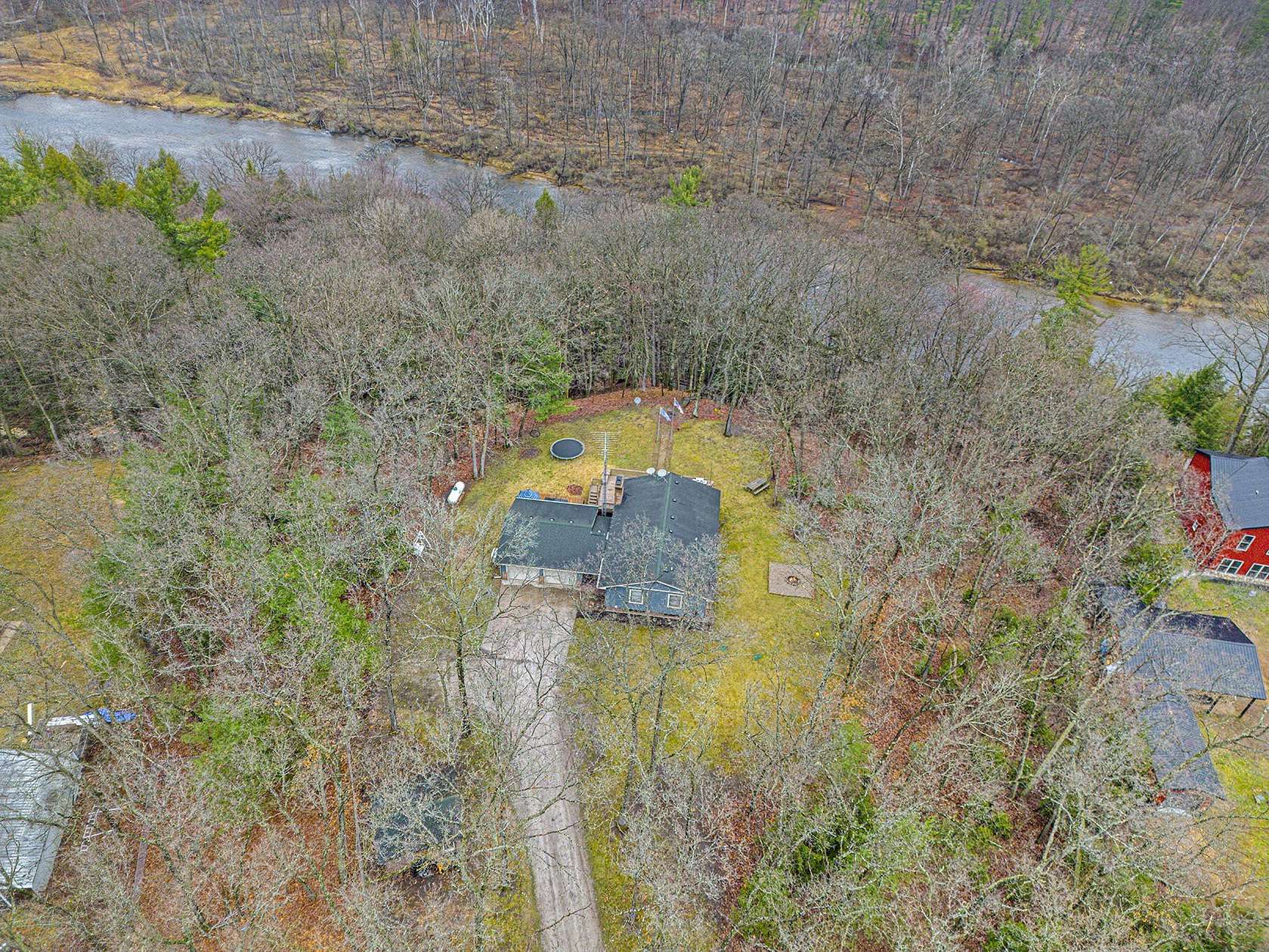 4.32 Acres of Residential Land with Home for Sale in Newaygo, Michigan