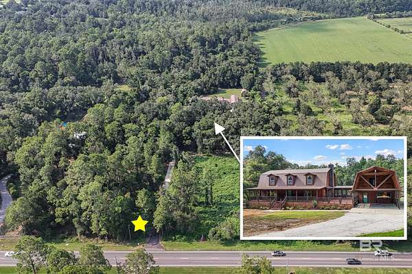 5.1 Acres of Residential Land with Home for Sale in Lillian, Alabama