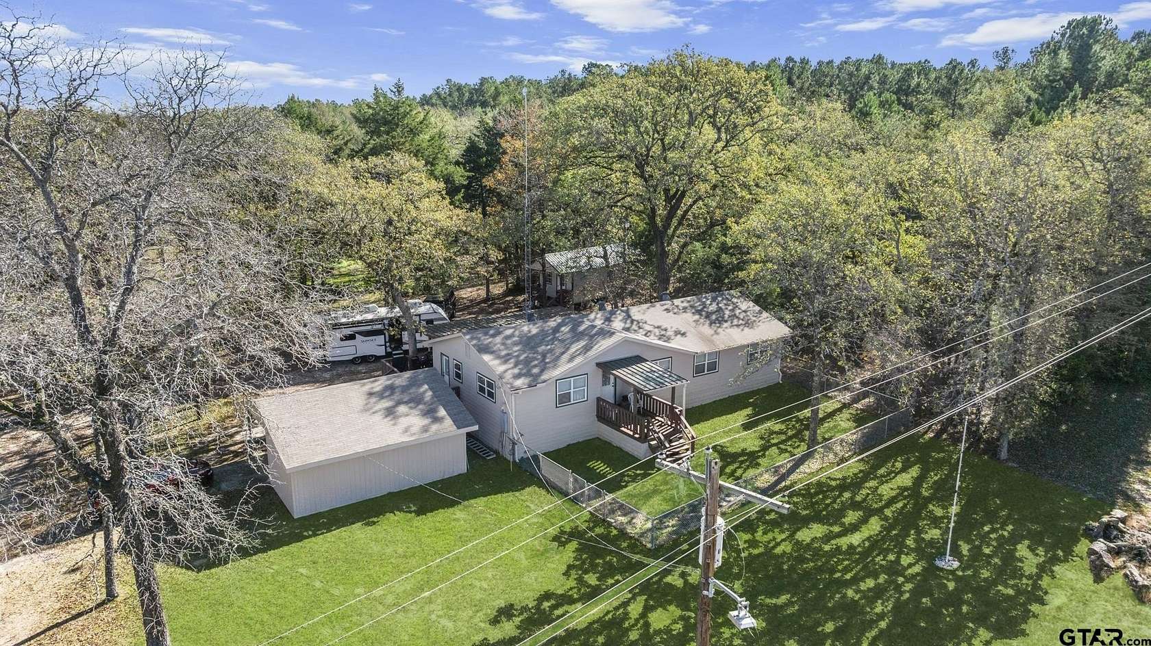 3 Acres of Residential Land with Home for Sale in Hawkins, Texas