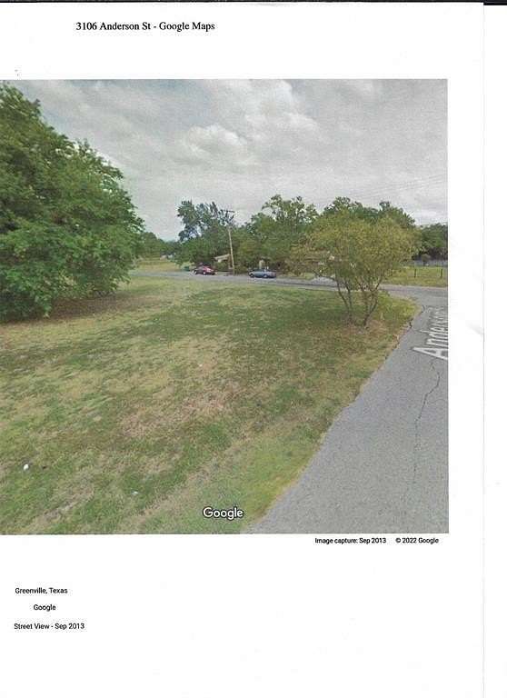 0.09 Acres of Land for Sale in Greenville, Texas