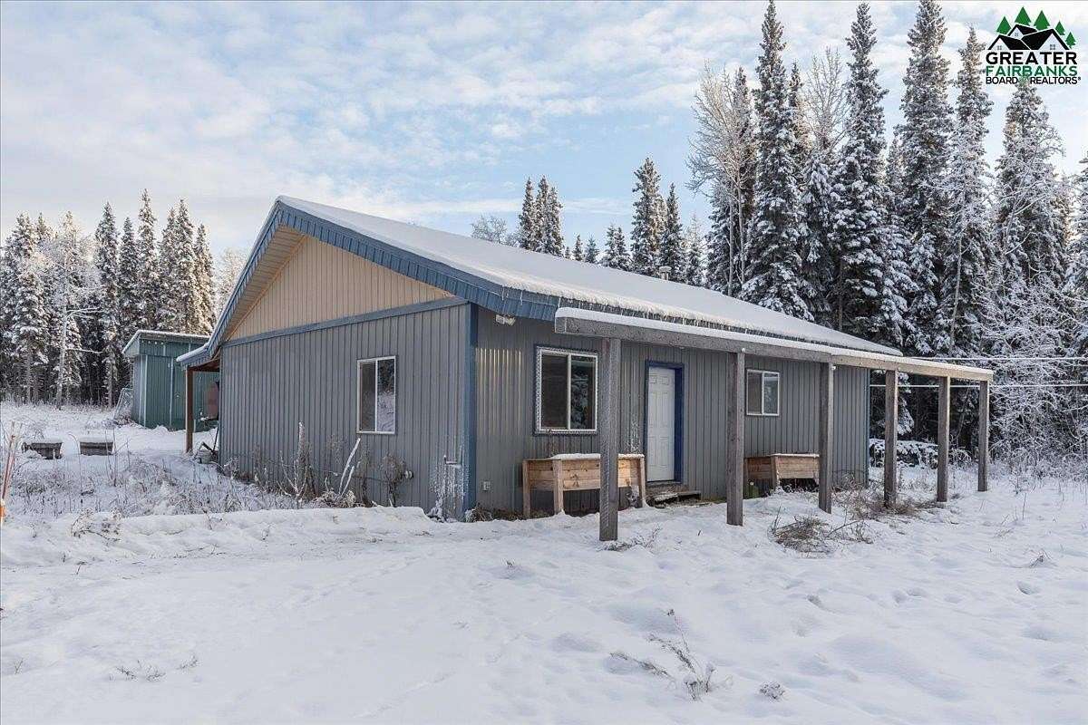 5 Acres of Residential Land with Home for Sale in Fairbanks, Alaska