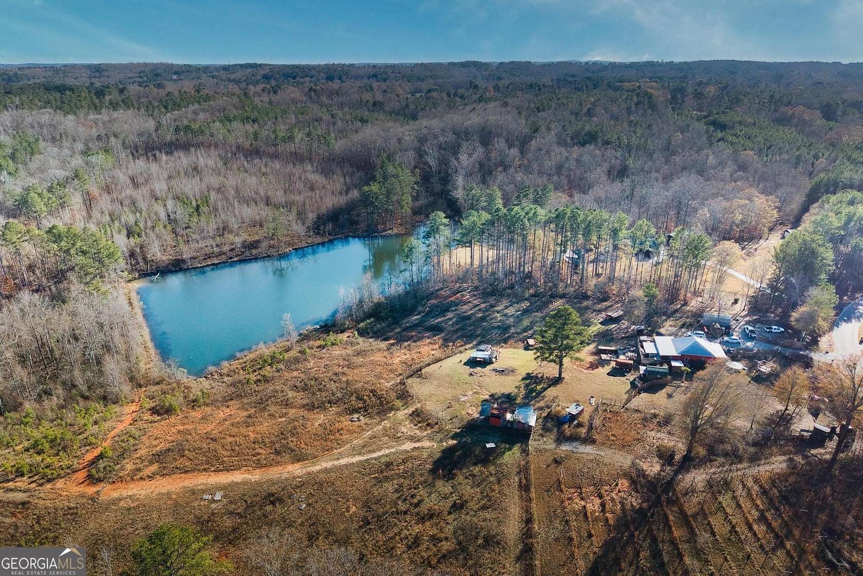 24.8 Acres of Agricultural Land with Home for Sale in Villa Rica, Georgia