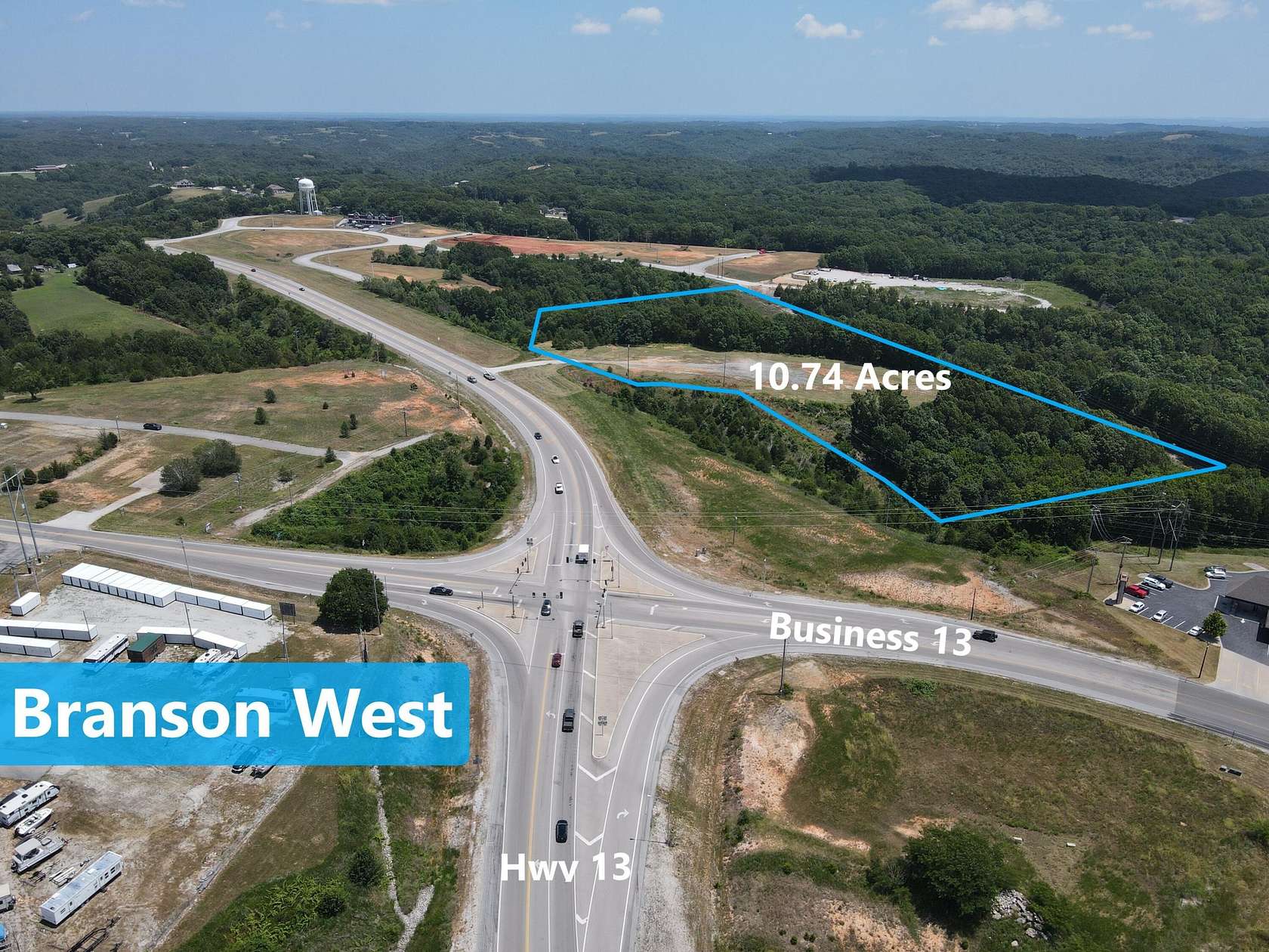 10.7 Acres of Commercial Land for Sale in Branson West, Missouri