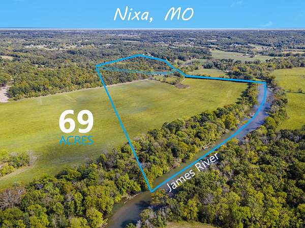 69 Acres of Recreational Land for Sale in Nixa, Missouri
