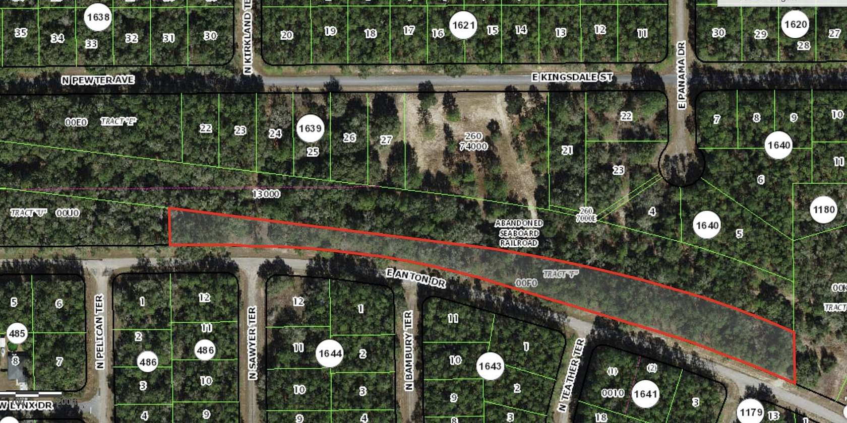 Residential Land for Sale in Citrus Springs, Florida