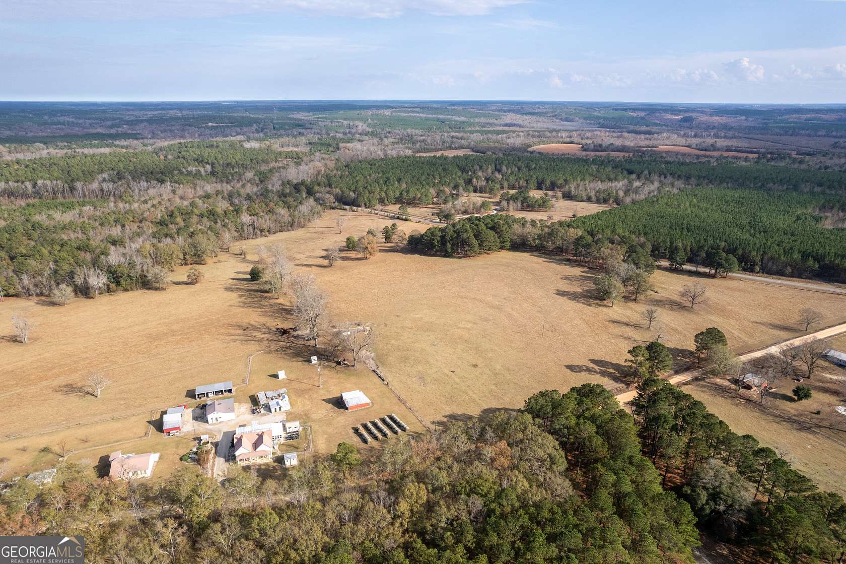 96 Acres of Land with Home for Sale in Sparta, Georgia