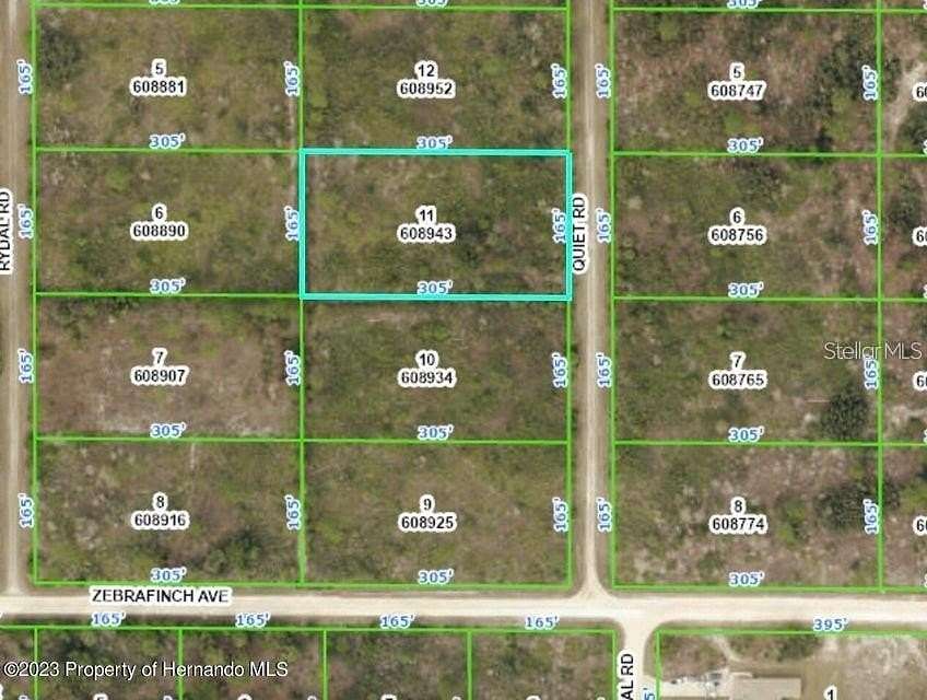 1.16 Acres of Residential Land for Sale in Weeki Wachee, Florida