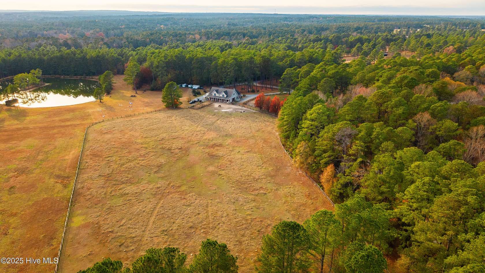 26.5 Acres of Agricultural Land with Home for Sale in Vass, North Carolina
