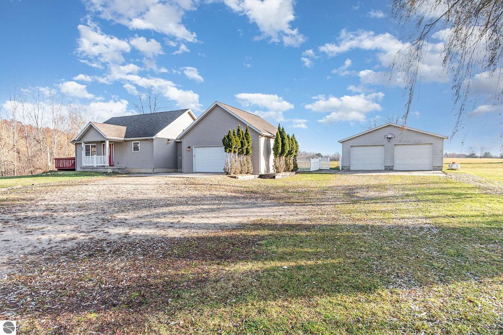 2.5 Acres of Residential Land with Home for Sale in Riverdale, Michigan