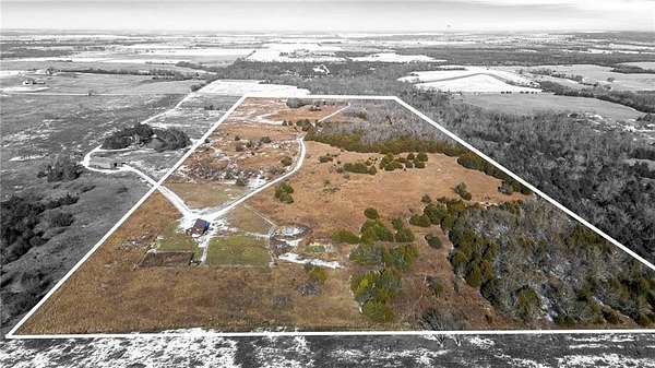 59.2 Acres of Land with Home for Sale in Kincaid, Kansas