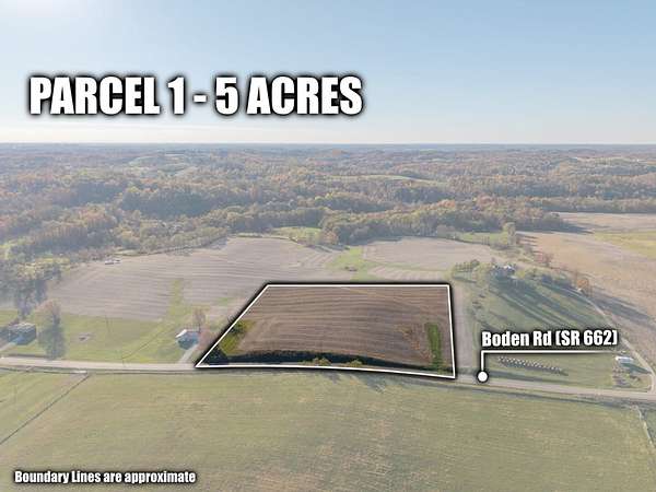 133 Acres of Recreational Land & Farm for Auction in Cambridge, Ohio