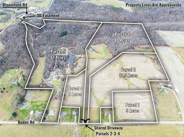 133 Acres of Recreational Land & Farm for Auction in Cambridge, Ohio