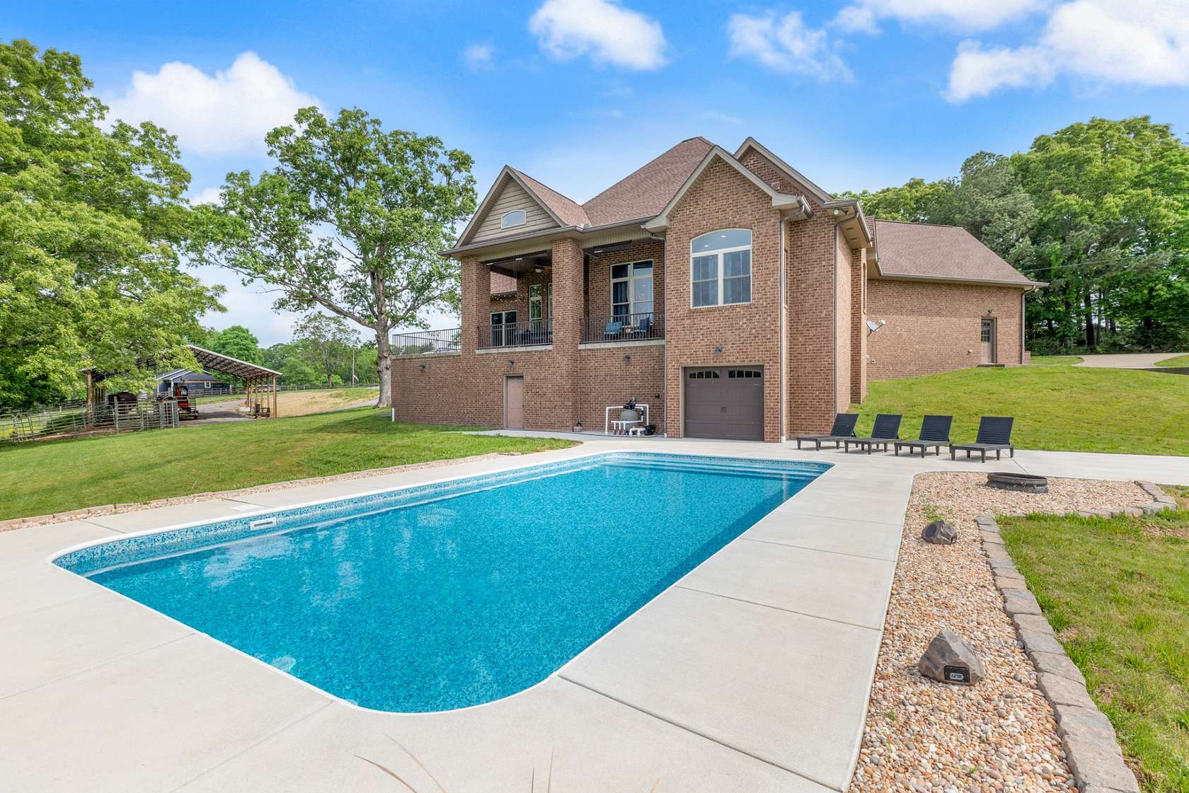 6.44 Acres of Land with Home for Sale in Bon Aqua, Tennessee