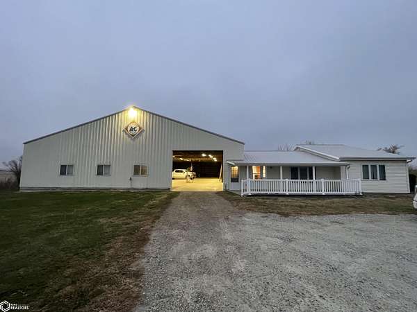 13.8 Acres of Land with Home for Sale in Rose Hill, Iowa