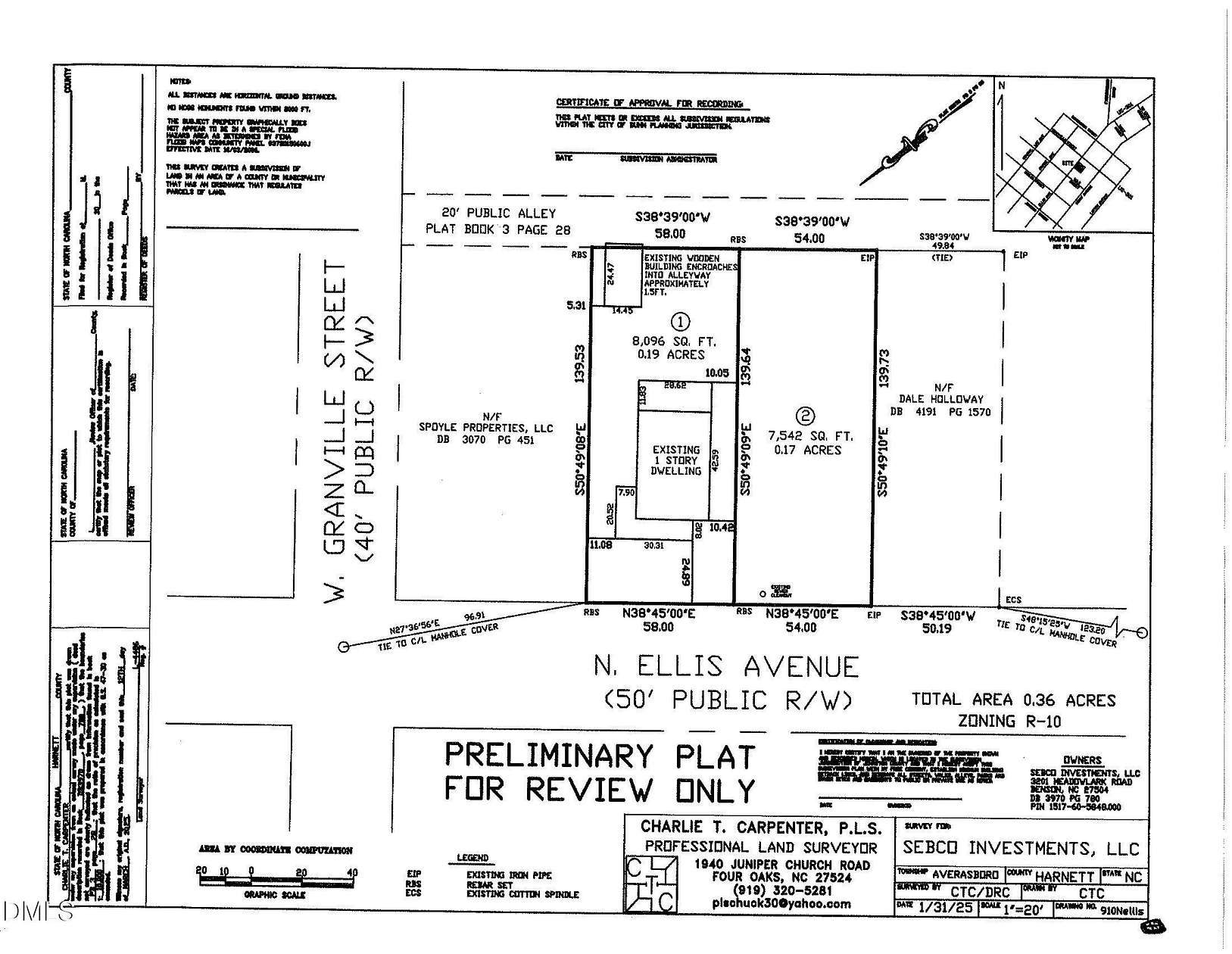 0.17 Acres of Residential Land for Sale in Dunn, North Carolina