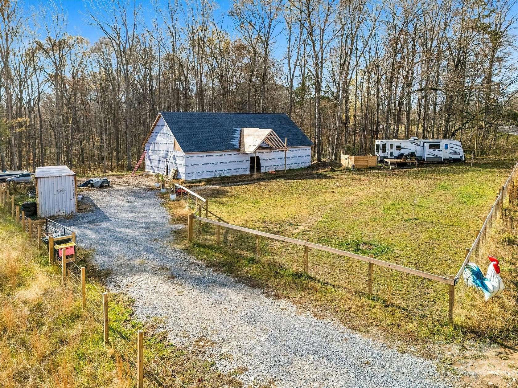 2.5 Acres of Residential Land with Home for Sale in York, South Carolina