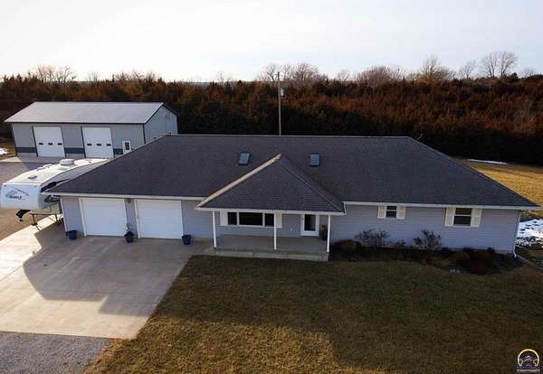 4.54 Acres of Residential Land with Home for Sale in Valley Falls, Kansas