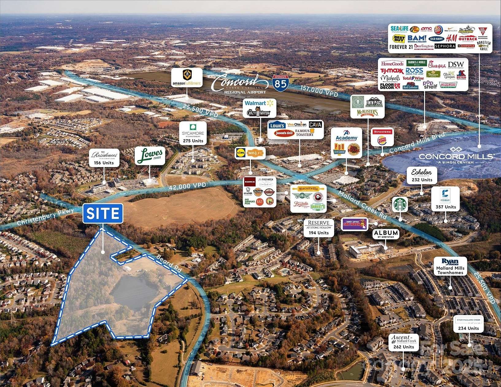 29 Acres of Mixed-Use Land for Sale in Charlotte, North Carolina