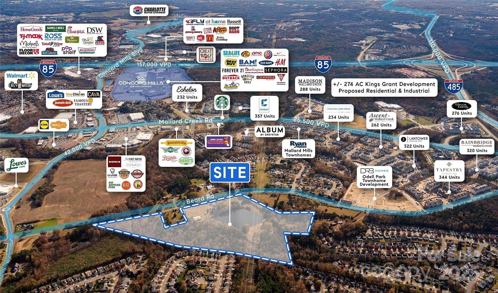 29 Acres of Mixed-Use Land for Sale in Charlotte, North Carolina