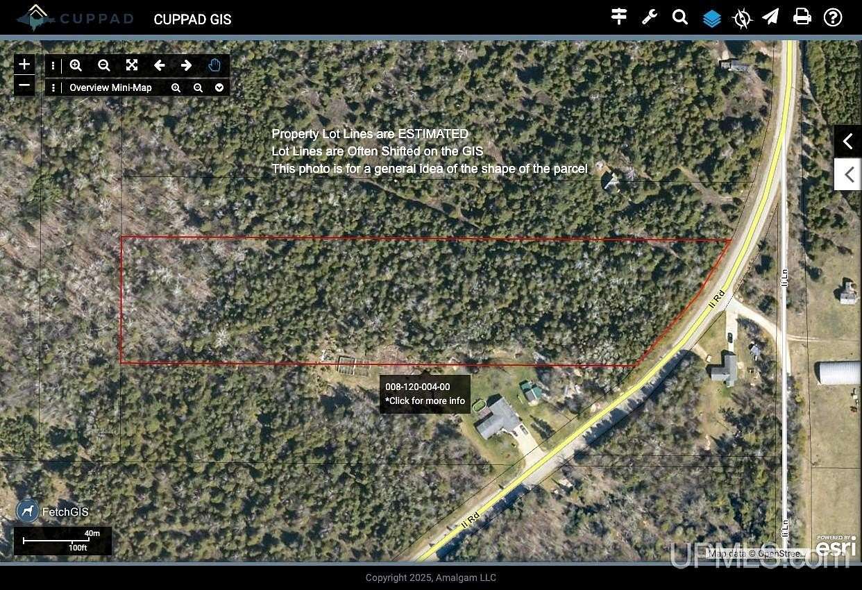 8.55 Acres of Residential Land for Sale in Garden, Michigan