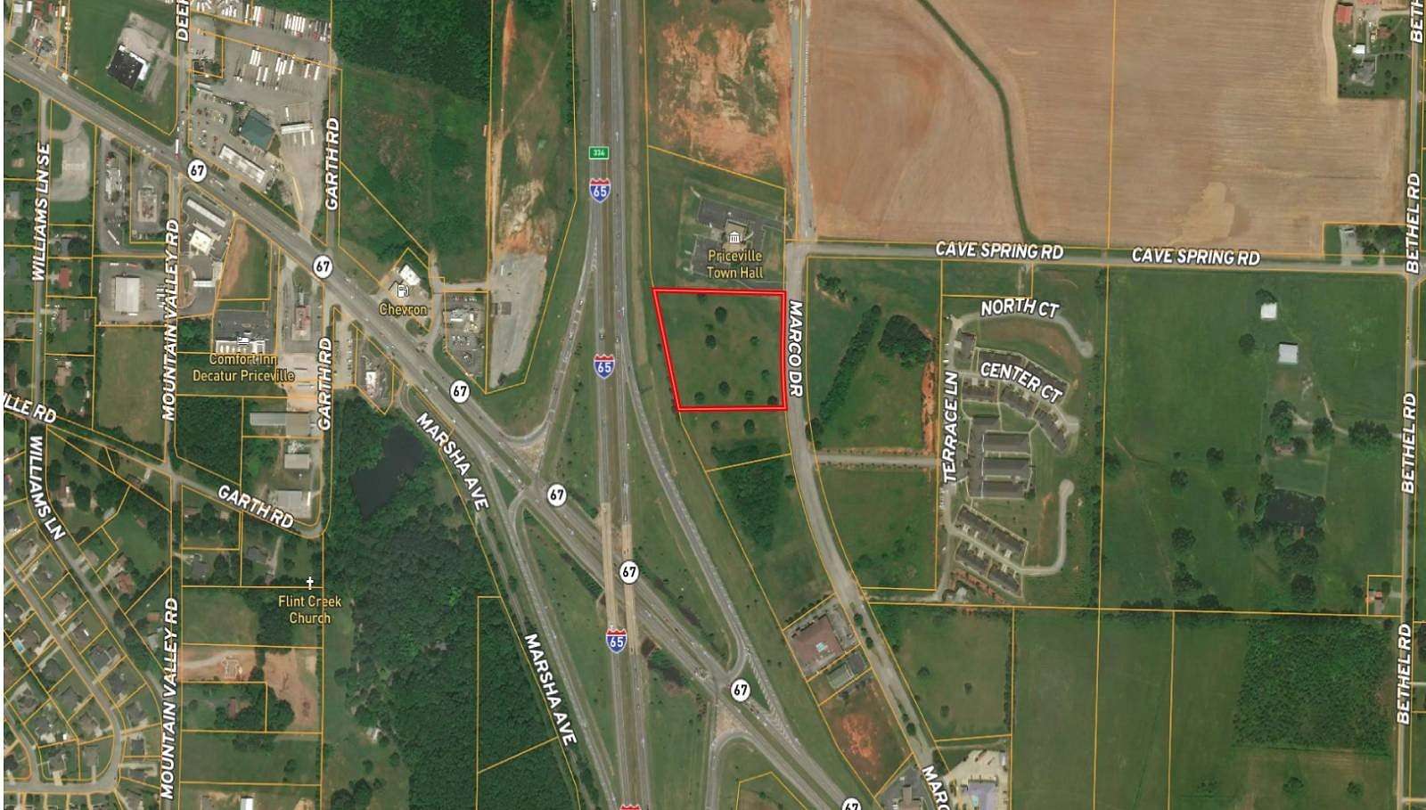 5 Acres of Commercial Land for Sale in Priceville, Alabama