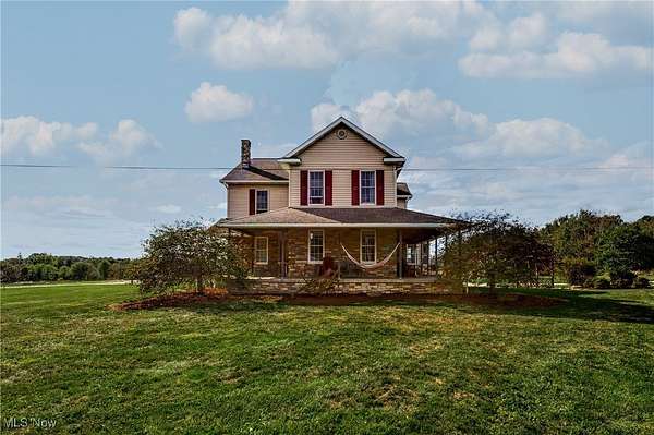 28.6 Acres of Agricultural Land with Home for Sale in Lisbon, Ohio