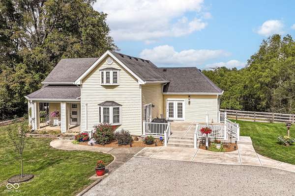 2 Acres of Residential Land with Home for Sale in Trafalgar, Indiana