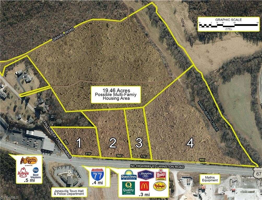 10 Acres of Residential Land for Sale in Jonesville, North Carolina