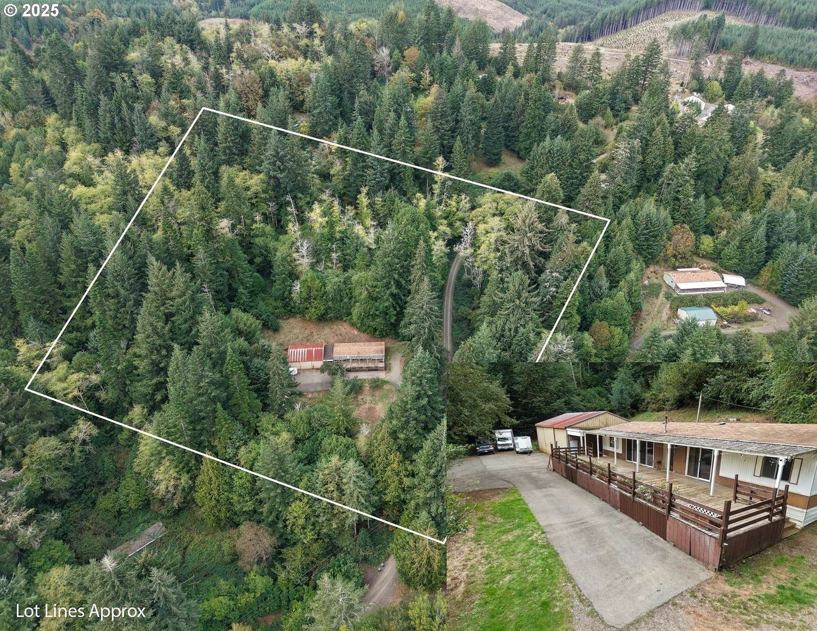 5 Acres of Residential Land with Home for Sale in Coos Bay, Oregon